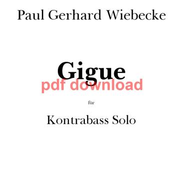 P.-G. Wiebecke. Gigue